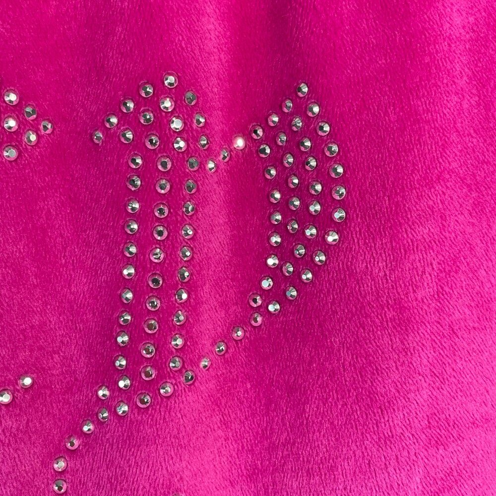 Juicy Couture Velour Lounge Pants Pink Wide Leg Y2K S - Picture 7 of 10